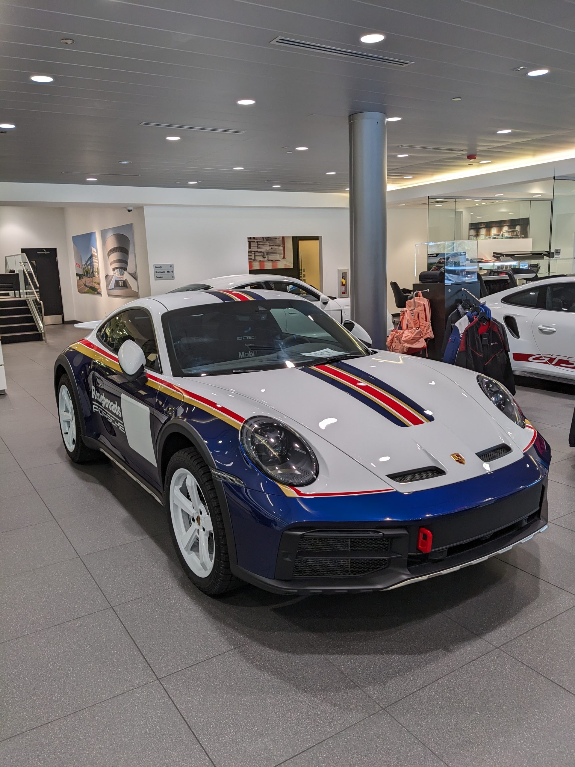 Porsche 911 Dakar in Roughroads livery. 